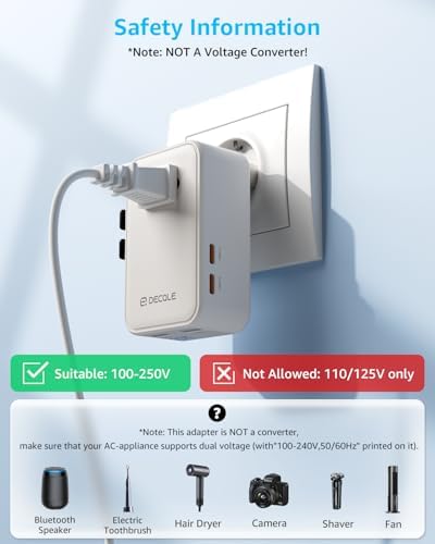 “Air” Universal Travel Adapter 2 USB-C& 2 USB-A Cover 200+ Countries - Image 7