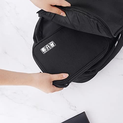 Electronic Organizer Travel Universal Cable Organizer Electronics Accessories Bag for Cable, Charger, Phone, USB, SD Card,1Pack - Image 7