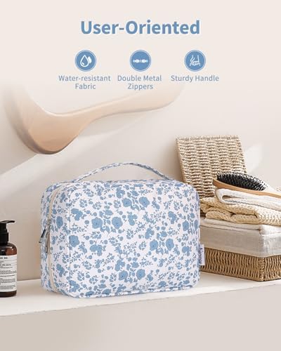 Narwey Hanging Travel Toiletry Bag for Women, Travel Makeup Organizer Bag - Image 6