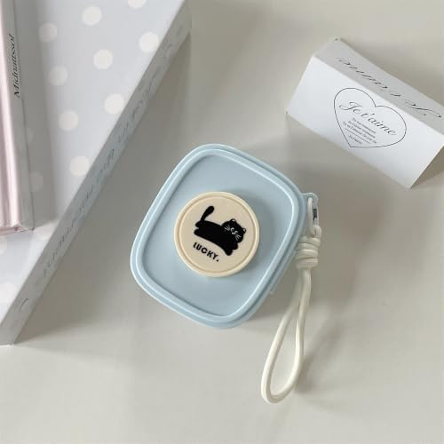 Shockproof EDC Travel Case for Bluetooth Headphones, Multi-Functional PP Hard Shell Pouch Organizer with Carabiner Keychain & Kickstand, Portable Mini Coin Purse for Earphones Cables Cosmetics - Image 7