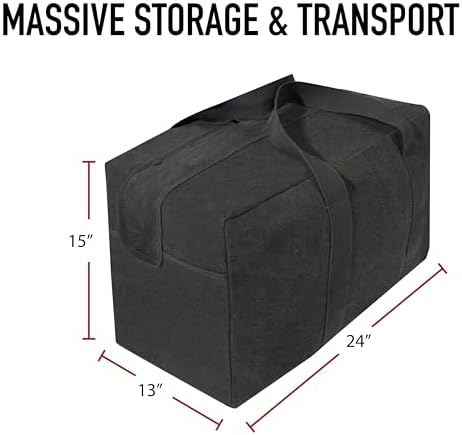Rothco Canvas Parachute Cargo Bag – Extra Large Travel Duffle Bag with 75L Capacity