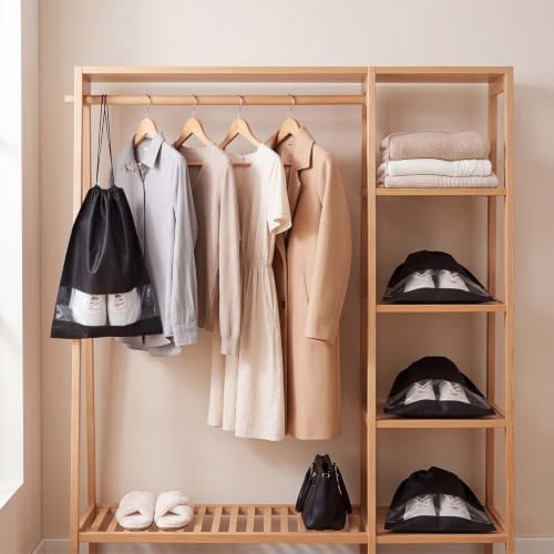 Shappy 20 Pcs Black Shoe Bags for Travel Storage - Image 7