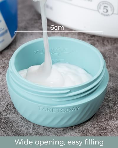 TakeToday Travel Containers for Toiletries, 2oz, 4 Pack, Apricot - Image 6