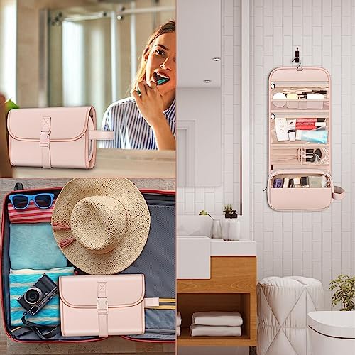 FINTIE Hanging Toiletry Bag Portable Travel Cosmetic Makeup Organizer - Image 7