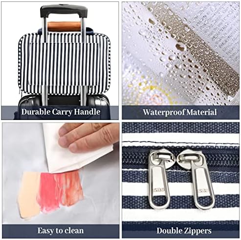 Bosidu Hanging Travel Toiletry Bag,Large Capacity Cosmetic Travel Toiletry Organizer for Women with 4 Compartments & 1 Sturdy Hook,Perfect for Travel/Daily Use/Christmas - Image 6