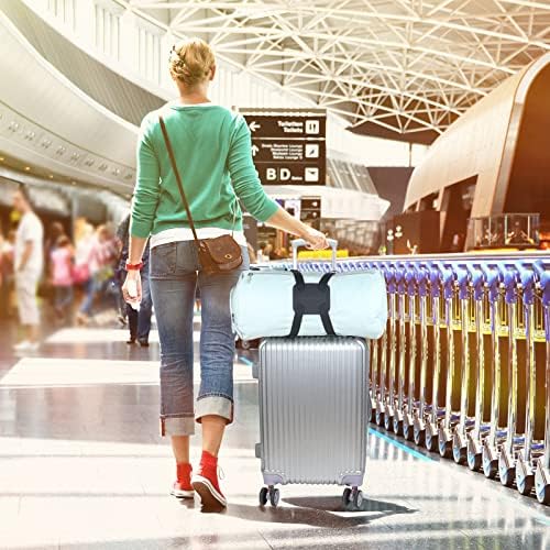 Luggage Straps,Luggage Straps for Suitcases Add a Bag Easy to Travel Belt for Luggage,Bag Bungee for Luggage,Adjustable Size Luggage Belt (Black) - Image 6