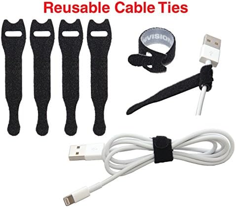 Heaviest Cable Organizer on the Market! Compact and Weighted Desktop Cord Holder for Desk and Nightstand, Eco-Friendly Silicone, No Bad Smell, Bundled with 4 Reusable Cable Ties! (Fuscia Pink) - Image 6