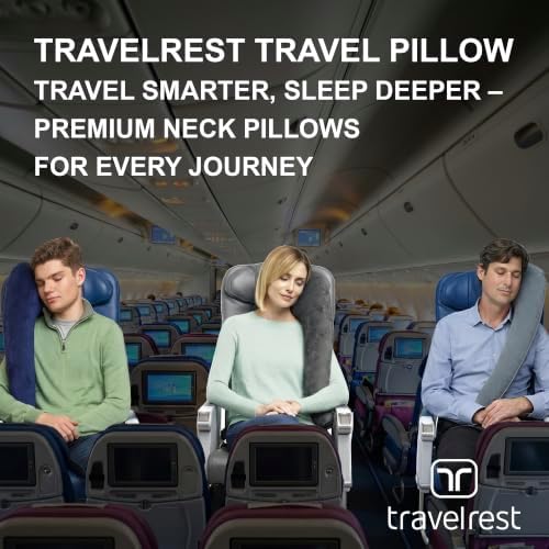 TRAVELREST All-in-One Travel Neck Support & Body Pillow - Grey - Image 6