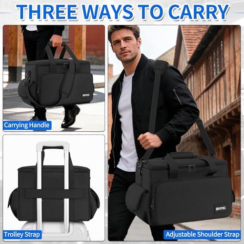 DJ Cable File Bag with 6 Detachable Dividers High Capacity Gig Cable Bag - Image 7
