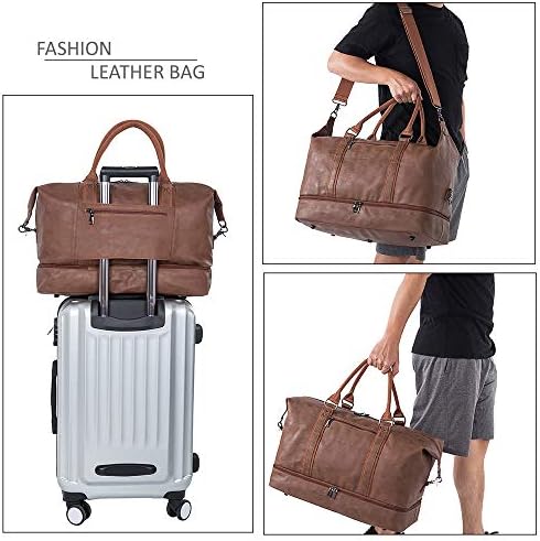 Weekender Overnight Bag Carry On Bag Travel Bag with Shoe Pouch - Image 6
