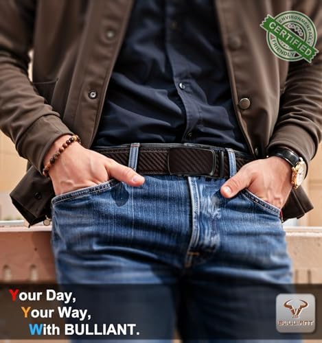 BULLIANT Men's Ratchet Leather Belt Trimmable 2Pack 1 3/8"-Gift Boxed - Image 6