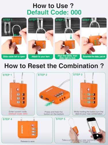 TSA Luggage Combination Lock with Apple Find My & Google Find Hub - Image 7