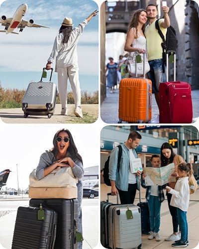Luggage Tags for Suitcases, PU Leather Travel Tags for Luggage - Image 7