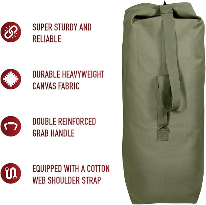 Rothco Top Load Canvas Duffle Bag
