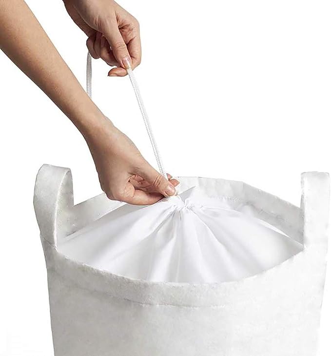 Ambesonne Watercolor Laundry Bag, Valentine's Day Theme Colorful Little Hearts Vibrant Paintbrush Effect, Hamper Basket with Handles Drawstring Closure for Laundromats, 13" x 19", Dark Blue