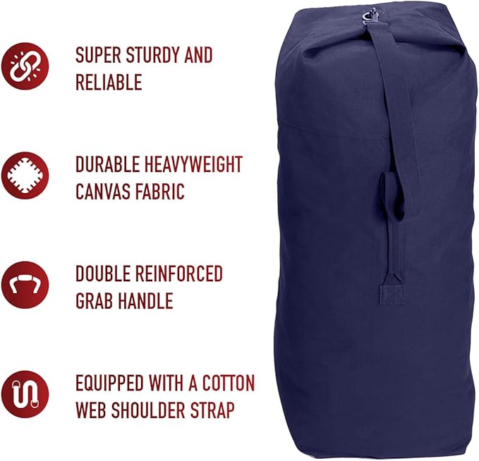 Rothco Top Load Canvas Duffle Bag