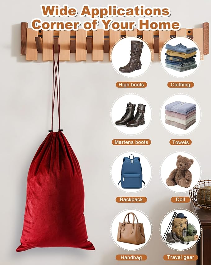 4 Pcs Shoe Bags for Travel, 21.2"x13.3" Large Boot Bags for Cowboy Boots, Washable Velvet Dust Bag with Drawstring for Dress Shoes, Handbags and Clothing, Suitable for Travel and Home Storage