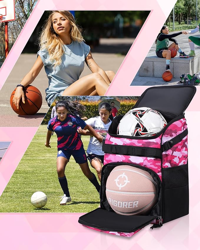 Basketball Backpack Women Fit Soccer Volleyball Baseball Football Sports Backpack Training Equipment Bag for Team