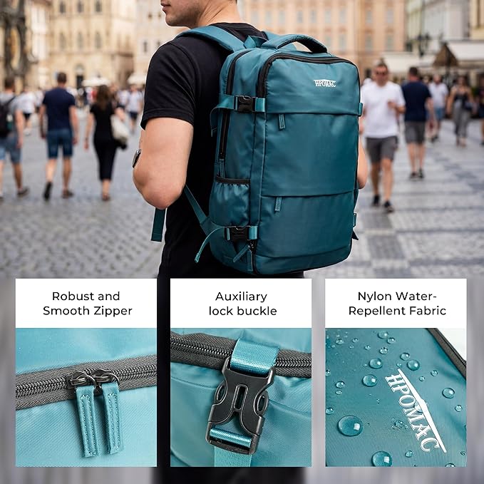 Vacuum Compression Backpack, Carry on Sealed Travel Backpack with Vacuum System and Pump, Mothers Day, Birthday Gifts for Traveler Expands to 40L Packing Capacity, Fits 17” Laptop &2–5 Days of Clothes