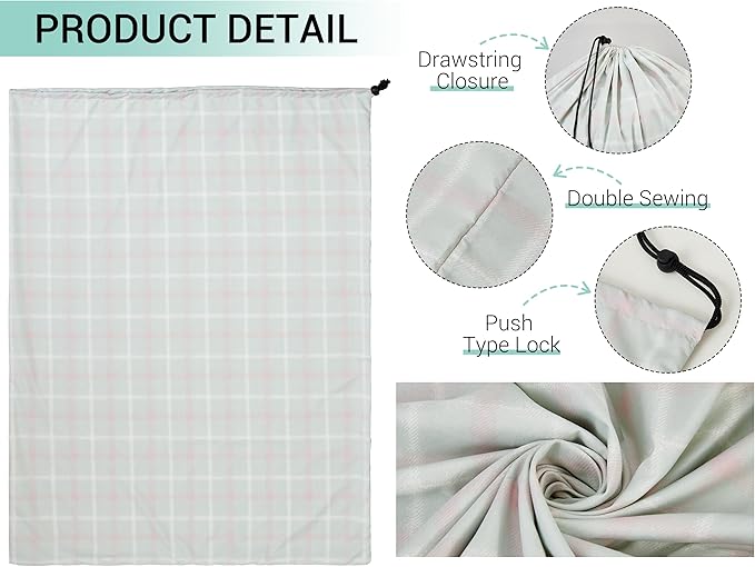 ZPECC Bulk Travel Laundry Bag,Extra Large Heavy Duty Laundry Bags 24 Pack,Washable Dirty Clothes Organizer XL for College Dorm Hotel Camping and Home Storage 30x40(Red n Green Checkered)