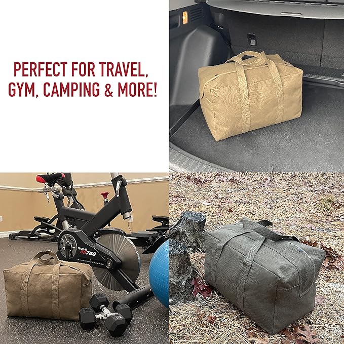 Rothco Canvas Parachute Cargo Bag – Extra Large Travel Duffle Bag with 75L Capacity