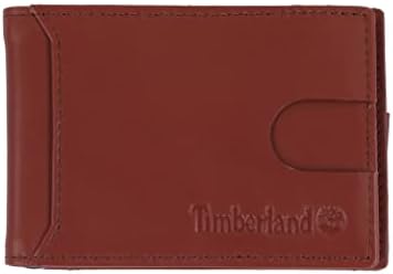 Timberland Men's Slim Leather Minimalist Front Pocket Credit Card Holder Wallet,Brown (Cloudy Money Clip), One Size by Unknown