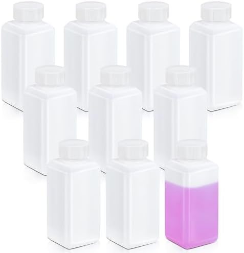 4oz/120ml Leak Proof Plastic Bottles with Caps for Liquids Sample, Reusable Small Bottles Containers for Travel, Camping and Hiking (Translucent, 10 Pcs) by UMETASS