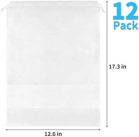 12 Pack Shoe Bags for Travel, Large Travel Shoe Bag for Packing with Window - Image 2