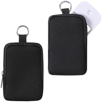 uekeboag 2Pcs Small Soft Neoprene Pouch with Zipper(Black) by uekeboag