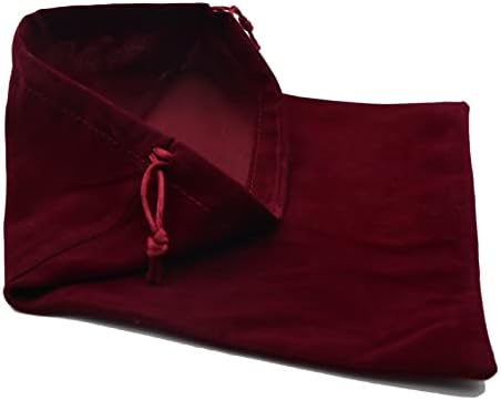 Aestivate 8 Pack Large Velvet Drawstring Pouch, Velvet Bag 8×10 Inch Storage Bag Cosmetics Pouches Dust Bag 8 Pieces(Dark Red) - Image 4