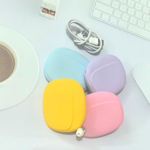 Silicone Headphone Organizer - Data Cable Storage Case - Mini Key Box - Portable Wired Headset Storage Bag (Purple-Yellow-Pink-Blue) - Image 5