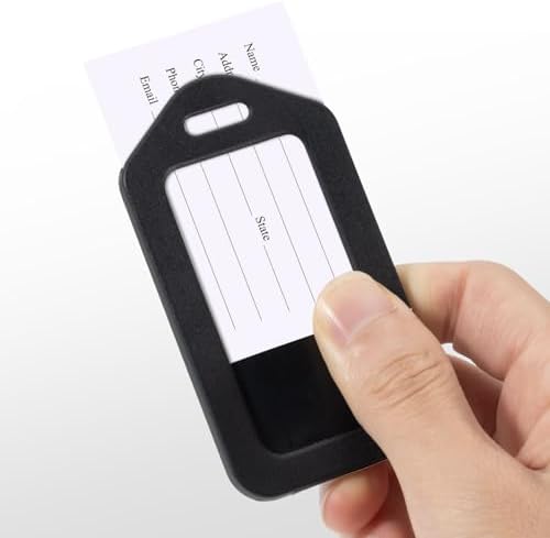 18 Pack Luggage Tag Bright Luggage Tags for Suitcases Bag Tags Name Tags for Kids Travel Accessories Must Haves by Sodsay (Purple) - Image 4