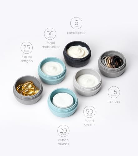 TakeToday Travel Containers for Toiletries, 2oz, 4 Pack, Apricot - Image 2