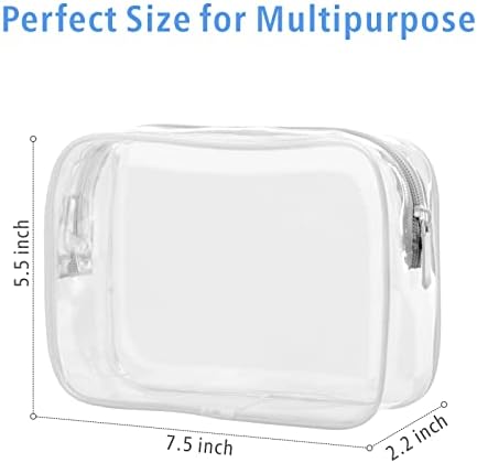 PACKISM TSA Approved Toiletry Bag - Clear Makeup Bag Travel, 5 Color Medium - Image 4
