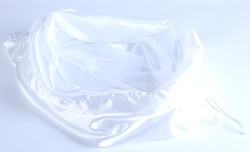 SANSAM Extra Large Drawstring Satin Silk Dust Bag,3pcs White 18''x20'' Dust Cover Storage Bags for Purses, Handbags, Travel Storage Pouch for Shoes, Boots - Image 5