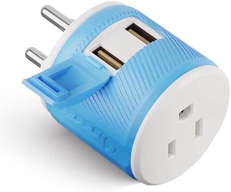 OREI Thailand Travel Plug Adapter with Dual USB - USA Input - Type O (U2U-18), Will Work with Cell Phones, Camera, Laptop, Tablets, iPad, iPhone and More by OREI
