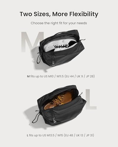 tomtoc Shoe Bag for Travel Packing, Fits Up to US Men’s 13.5/Women’s 15 - Image 3