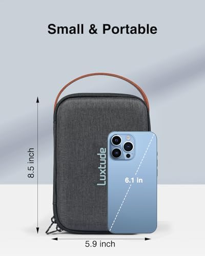 Luxtude Tech Organizer Travel Case, Portable Electronics Organizer - Image 4