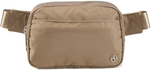 Pander Nylon Fanny Pack Belt Bag for Women with 5 Zipper Pockets by Pander