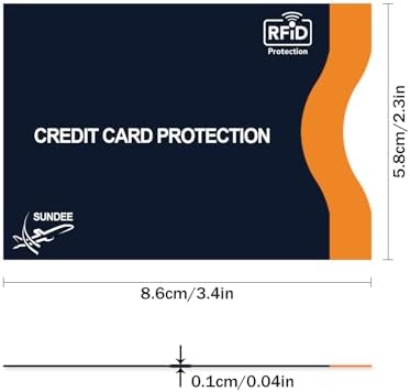 RFID Blocking Sleeves (10 RFID Blocking Sleeves, 10 Unique Designs) Identity Theft Protection Travel Case Set - Image 5