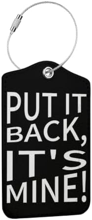 Luggage Tags for Suitcases, Put It Back It's Mine Suitcase Identify Labels by Unknown