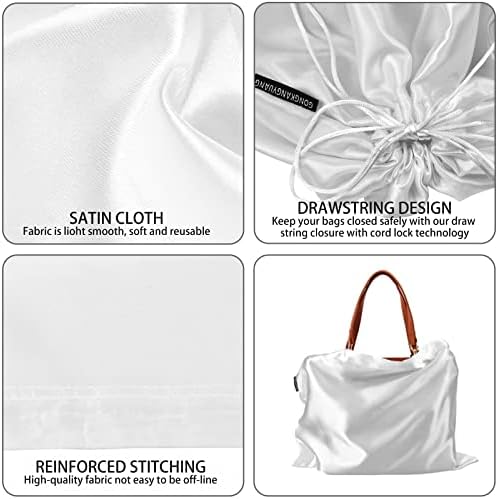 GONGKANGYUAN 30 Pack Dust Bags for Handbags Travel Storage Pouch, Silk Handbag Dust Cover Bags for Purses Pocketbooks Shoes Boots - Image 4