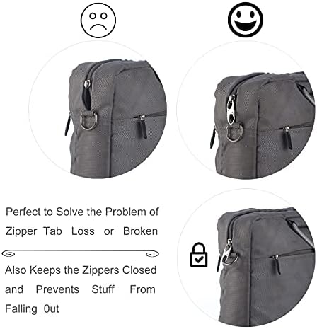 Zpsolution Zipper Clips Anti Theft - Double Opening Small Carabiner Clips - Image 5