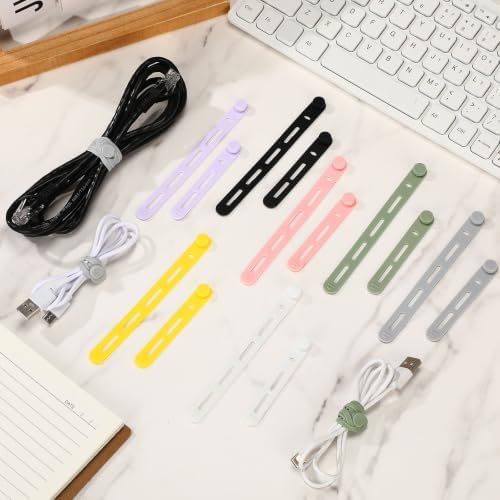 Tellegloww 42 Cable Ties Cord Organizer,Multicolor,3.15 Inch, 5.12 Inch - Image 5
