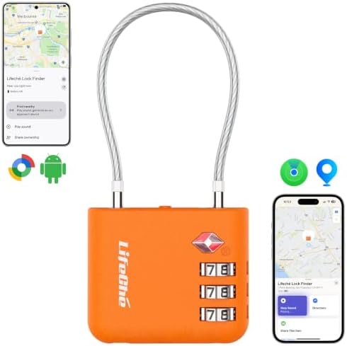 TSA Luggage Combination Lock with Apple Find My & Google Find Hub by LifeCh%C3%A9