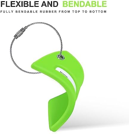 Gostwo 2 Pack Silicone Initial Luggage Tags for Suitcases Travel Essentials - Image 4