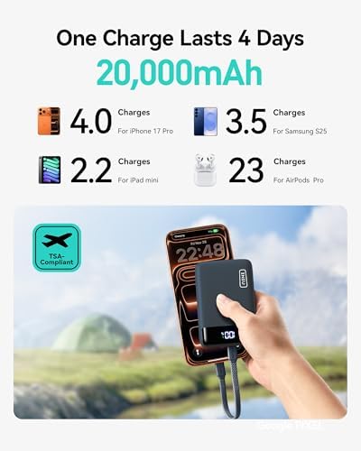 INIU Portable Charger, Smallest 20000mAh 22.5W Fast Charging Power Bank - Image 2