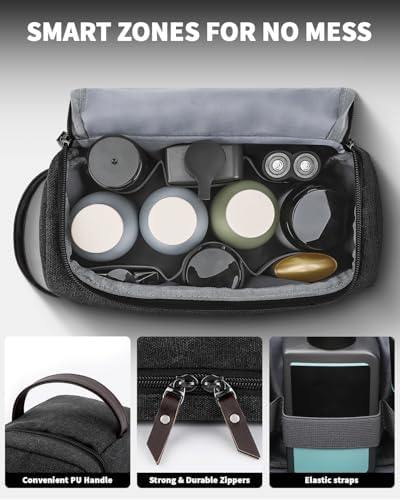 ZOMFELT Toiletry Bag for Men, Dual Layers Canvas Travel Toiletries Bag - Image 3