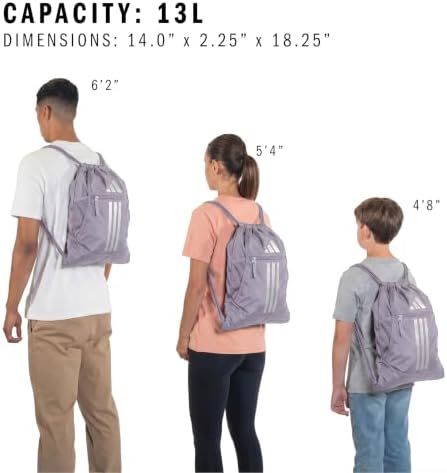 adidas Alliance Sackpack – Drawstring Backpack for Sports, Small Gym Bag - Image 6