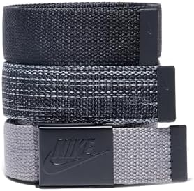 Nike Men's 3 Pack Web Belt by Unknown